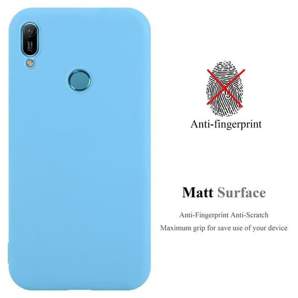 Skyddsfodral för Huawei Y6 2019 CANDY BLÅ Stötsäker Silikon Blå