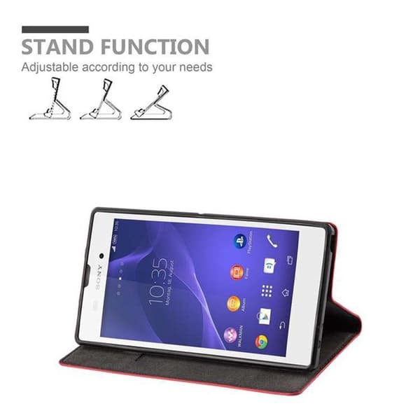 Fodral för Sony Xperia T3 Skal i ÄPPLE RÖD Röd