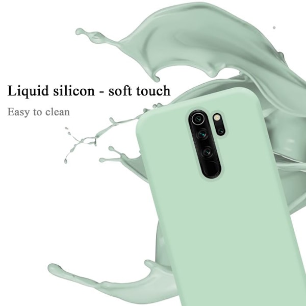 Coque för Xiaomi RedMi NOTE 8 PRO Housse i LIQUID LIGHT GREEN Etui Case Cover Skydd i Silicone TPU mobiltelefon Grön