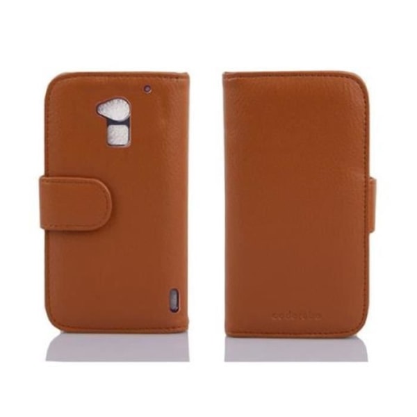 Etui Housse - CADORABO - HTC ONE MAX T6 - Simili-läder - Plånbok - Brun COGNAC COGNAC - MARRONE