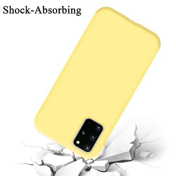 Coque - CADORABO - Samsung Galaxy S20 PLUS - Silikon TPU - Gul - Stötsäker skydd Gul