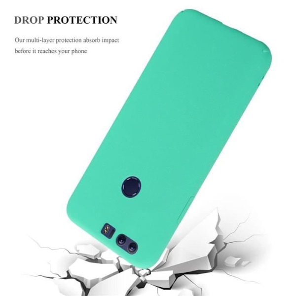 Coque - CADORABO - Honor 8 - Hård Skydd - Matt Design - Grön Färg Grön