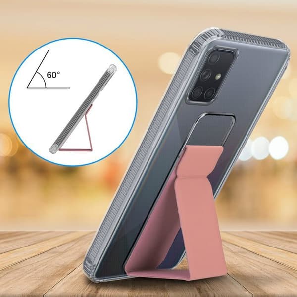 Skydd för Samsung Galaxy A71 4G ROSA med stöd och ställfunktion Ros