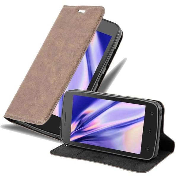 Fodral för Lenovo A PLUS Skal i MÖRK BRUN brun