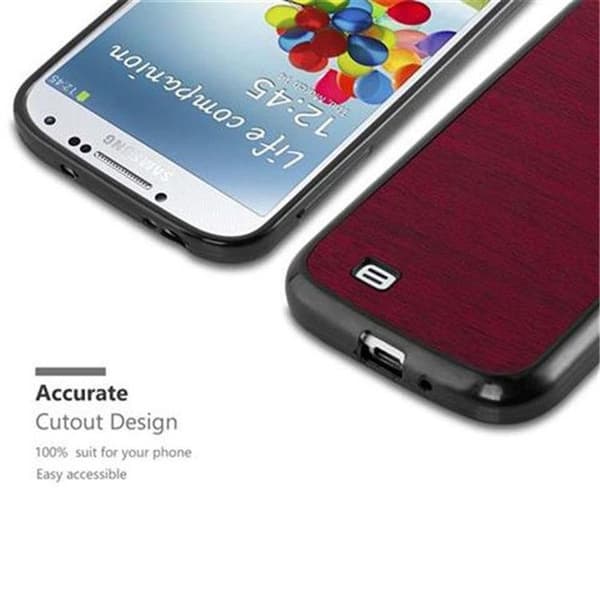 Skyddsfodral för Samsung Galaxy S4 TRÄ RÖD Trädesign Röd
