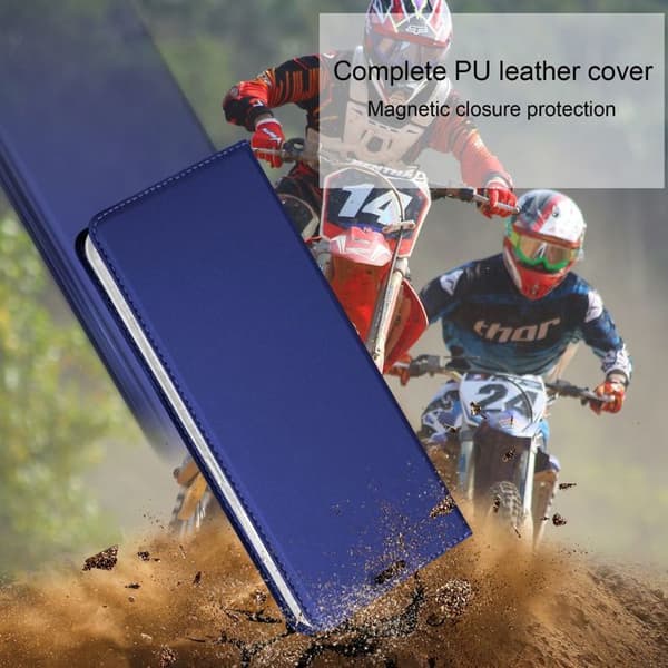 Flipfodral för Samsung Galaxy A33 5G i MÖRKBLAU Klassisk Plånbok Stötsäker Blå