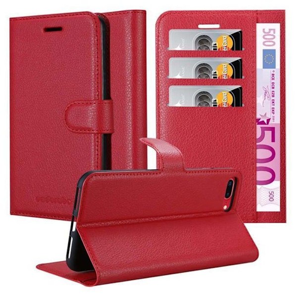 Coque för Apple iPhone 7 PLUS / 7S PLUS / 8 PLUS Hölster i RÖD KIRSBARE Fodral Skydd med magnetisk stängning Röd