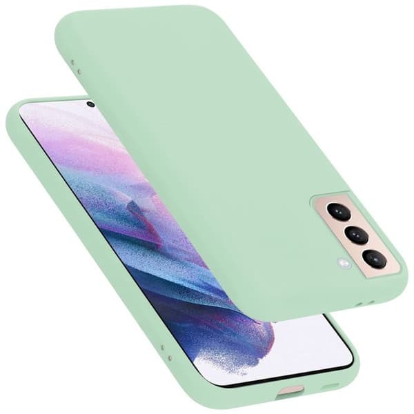 Skyddande stötsäker skal för Samsung Galaxy S22 i LIQUID LIGHT GREEN Grön