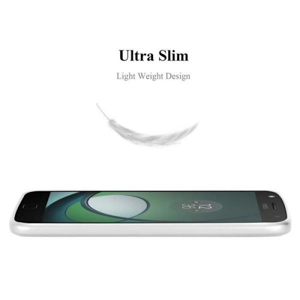 Coque - CADORABO - Motorola MOTO Z - Hård Skydd - Matt Metallisk Design - 1,2 mm Tjocklek Grå