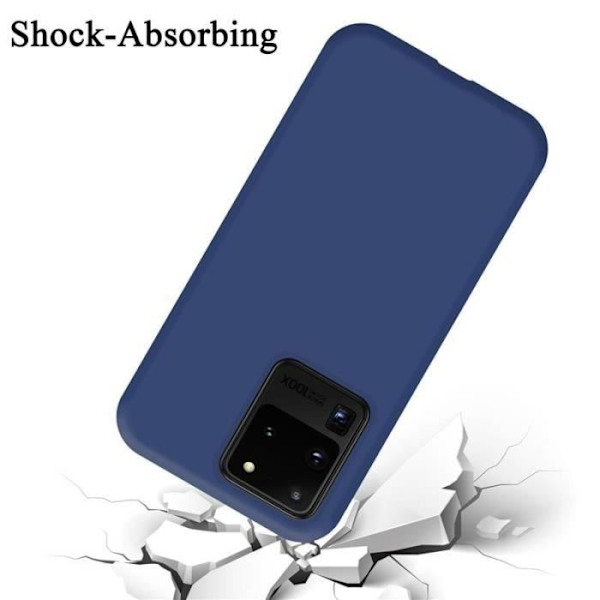 Cadorabo skal för Samsung Galaxy S20 Ultra - i blått - Flexibel TPU-silikon Blå