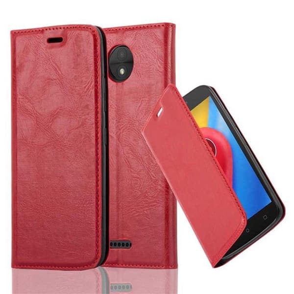 Fodral för Motorola MOTO C Skal i RÖD ÄPPLE Röd