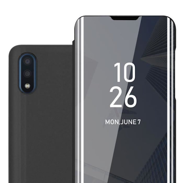 Coque - CADORABO - Samsung Galaxy A01 - Tourmaline Noir - 360 graders skydd - Ställfunktion SVART TURMALIN
