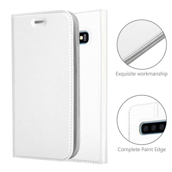 Flipfodral för Samsung Galaxy S10 PLUS Fodral i KLASSISK SILVER Plånbok Stötsäker Grå