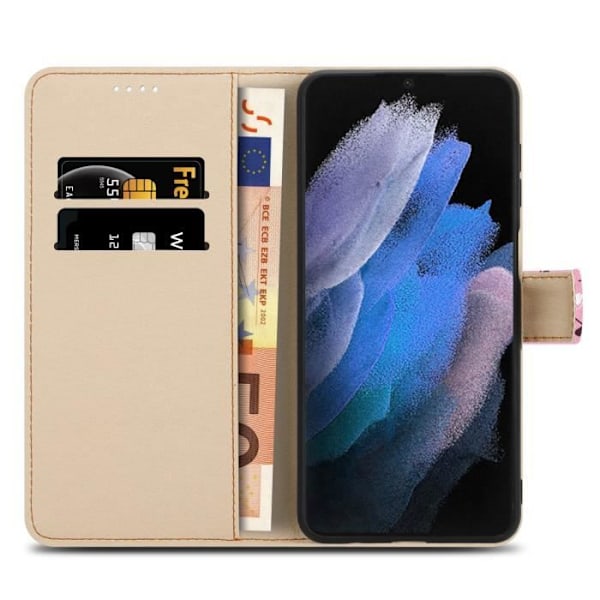 Coque - CADORABO - Samsung Galaxy S21 ULTRA - Regn av blommor nr 6 - Magnetisk stängning - Ställfunktion Blomregn Nr. 6