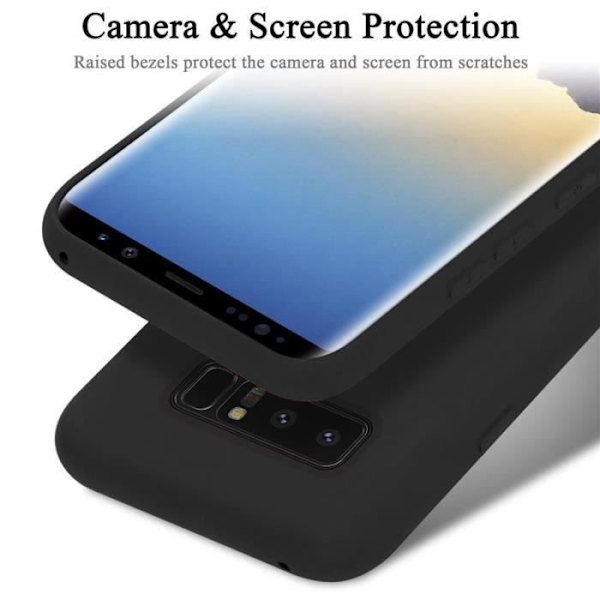 Cadorabo skal för Samsung Galaxy NOTE 8 - i svart - Flexibel TPU-silikon Svart