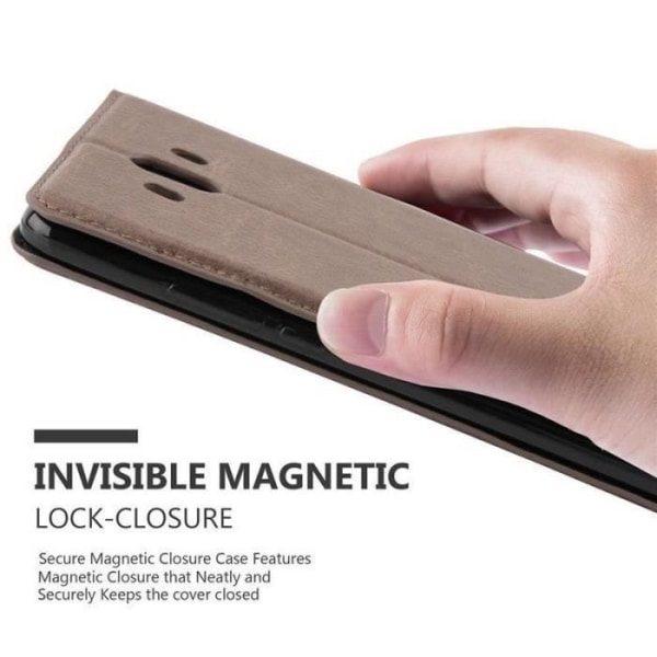 Huawei MATE 10 Fodral i KAFFEBRUN från Cadorabo (INVISIBLE MAGNETIC CLOSURE Design) Helt skyddsfodral med Flip Flip