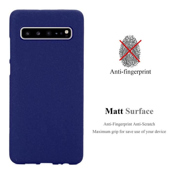 Telefonfodral - CADORABO - Samsung Galaxy S10 5G - Silikon TPU - Tunn skydd - Mörkfrostblå Frost mörkblå