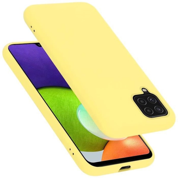 Coque - CADORABO - Galaxy A22 4G / M22 / M32 4G - Silikon TPU - Gul - Stöttålig skydd Gul
