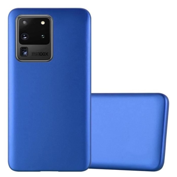 Fodral till Samsung Galaxy S20 ULTRA Skal i METALLIC BLUE Fodral Skydd Silikon TPU Fodral matt