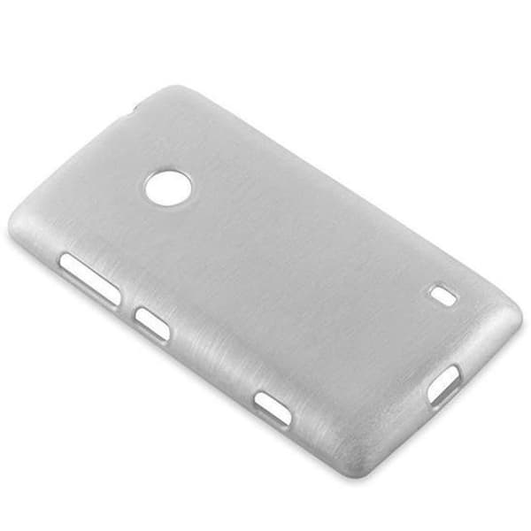 Skyddsskal för Nokia Lumia 525 SILVER Stötskydd Grå