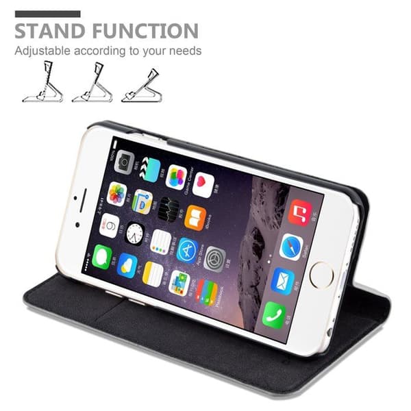Etui för iPhone 6 / 6S Flip-fodral i TITAN GRÅ Skyddsfodral Grå