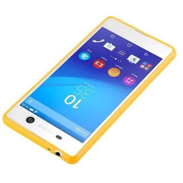 Sony Xperia M5 fodral - CADORABO - Jelly design - Gul - Ultra Slim - Stötskydd Gul