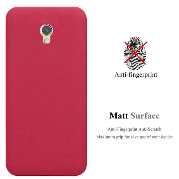 Coque - CADORABO - ZTE Blade V7 - FROST RÖD - Silikon TPU - Stötskydd FROST RÖD