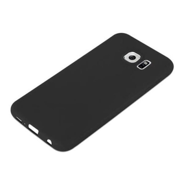 Samsung Galaxy S6-fodral CANDY BLACK Cadorabo DESIGN CANDY-fodral TPU Silikonskyddsfodral Fodral Ultra Slim Bumper Svart