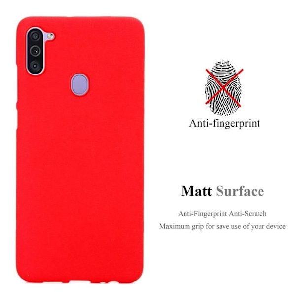 Hus för Samsung Galaxy A11/M11 - CADORABO - Silikon TPU Skal - Röd - Tunn Skydd - Matt Design RÖD