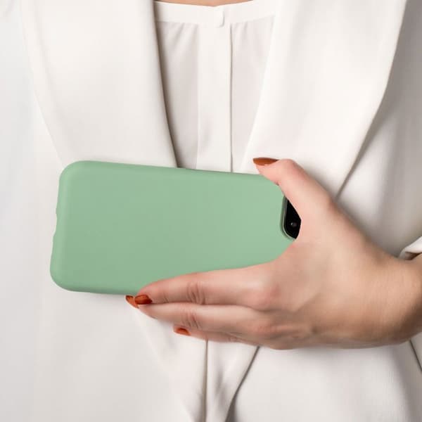 Skal för iPhone 11 PRO Stötabsorberande i LIQUID LIGHT GREEN Grön