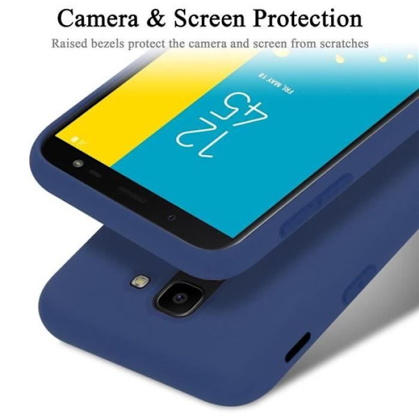 Cadorabo skal för Samsung Galaxy J6 2018 EU Edition - i Blå - Flexibel TPU-silikon