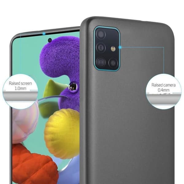 Skyddsfodral för Samsung Galaxy A71 4G Skyddsfodral i MATTE DESIGN METALLIC GRÅ Grå