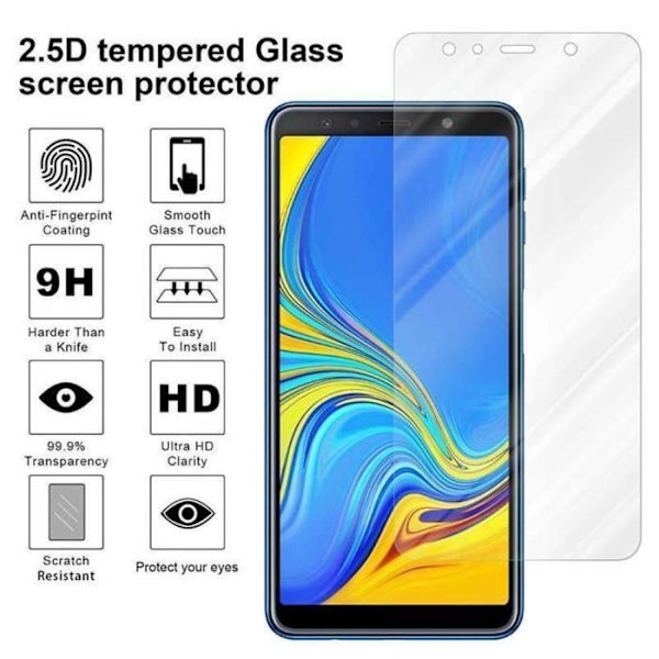 Härdat glas skyddsfilm för Samsung Galaxy A9 2018 - CADORABO - Reptålig - Genomskinlig Transparent