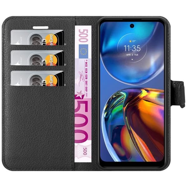 Fodral för Motorola MOTO E32 4G / E32S i JET BLACK Svart
