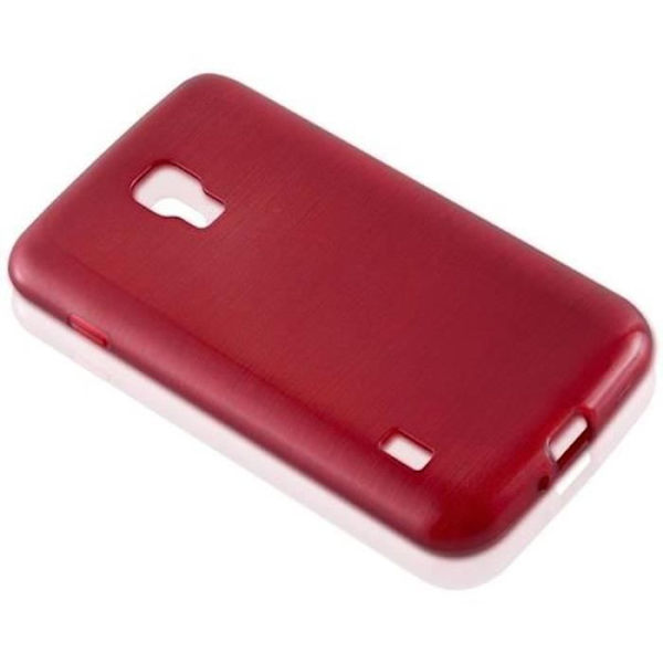 LG OPTIMUS L7 II (2.Gen 2.SIM) Fodral i CHERRY RED från Cadorabo (BORSTAD METALL DESIGN) Mjukt TPU silikongelskydd