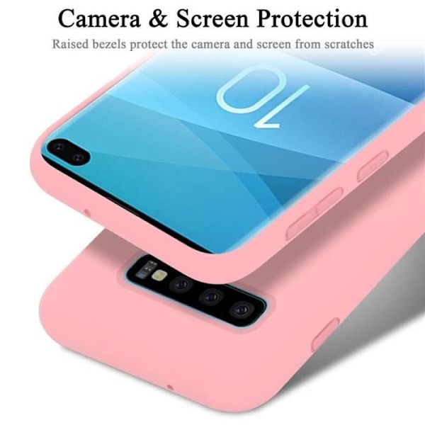 Skyddsskal - CADORABO - Samsung Galaxy S10 Plus - Silikon TPU - Tunn design - Optimal skydd Rosa