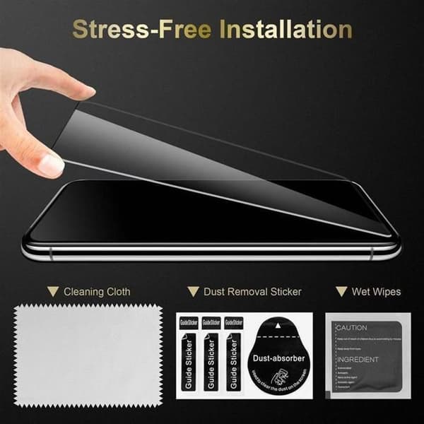 Helt härdat skärmskydd för Alcatel 3L 2020 Vit