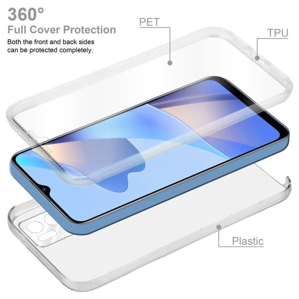 Transparent skydd för Oppo A16s / A54s Vit