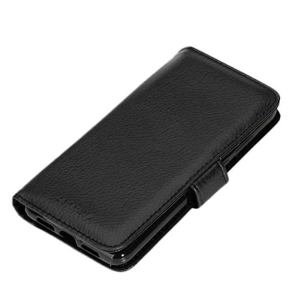 Plånboksfodral - CADORABO - Huawei P20 - Syntetiskt läder - 3 kortfack - Magnetstängning Svart