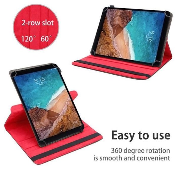 Tablettfodral - CADORABO - Xiaomi Mi Pad 4 PLUS - Läderimitation - 360° skydd - Integrerat stöd Brun