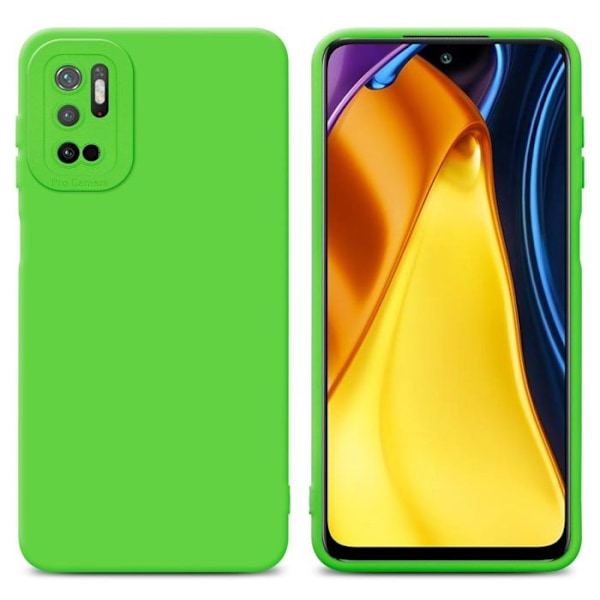 Coque för Xiaomi RedMi NOTE 10 5G / POCO M3 PRO 5G i FLUID GRÖN Fodral Etui Hölje i flexibelt TPU-silikon Skydd Grön