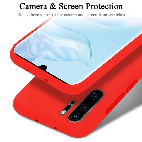 Skyddande stötsäker skal för Huawei P30 PRO i LIQUID RED Röd