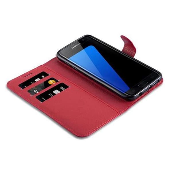Fodral för Samsung Galaxy S7 EDGE i KIRSCHRÖD Röd