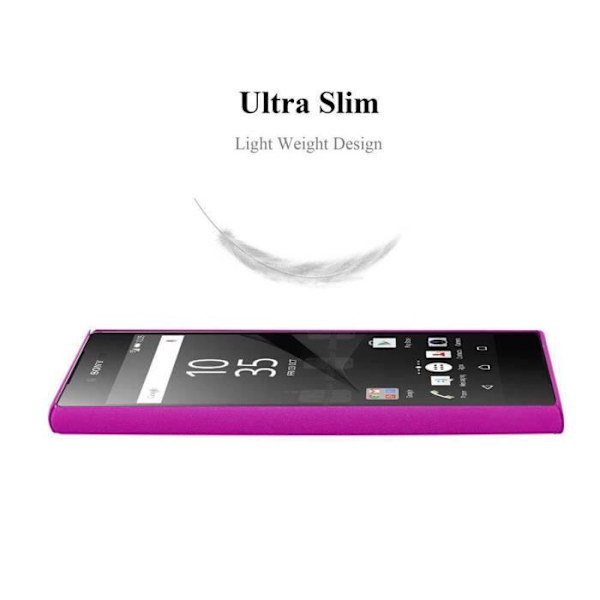 Coque - CADORABO - Sony Xperia Z5 PREMIUM - Frosty Rose Vif - Stötskydd - Matt design Frostig ros Vif