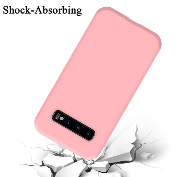 Coque - CADORABO - Samsung Galaxy S10 5G - Silikon TPU - Stötskydd - Trendig design Rosa