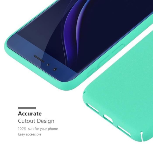 Coque - CADORABO - Honor 8 - Hård Skydd - Matt Design - Grön Färg Grön