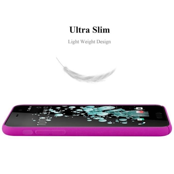 Coque - CADORABO - HTC U Play - Hårt skydd - Matt design - Färg Rosa Rosa