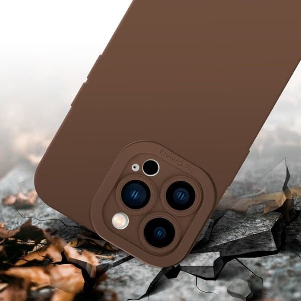 Skyddsfodral för iPhone 14 PRO i FLUID BRUN Stötsäker brun