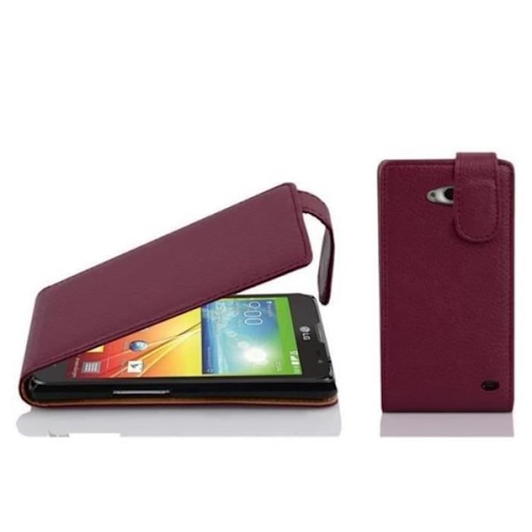 Cadorabo Fodral LG L90 DESIGN FLIP Stil Fodral Fodral Fodral konstläder Struktur ORCHID LILA