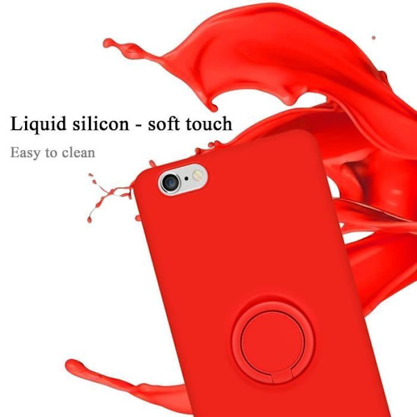 iPhone 6/6S-fodral - CADORABO - Röd - TPU-silikon - Mjuk skydd - Tunn design Röd